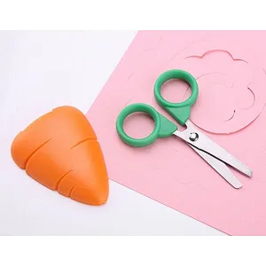 Factory supply spot fruit scissors magnetic scissors children banana strawberry grape shape scissors