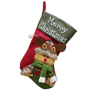 China 2019 fashion handmade new design Christmas stocking for Christmas eve