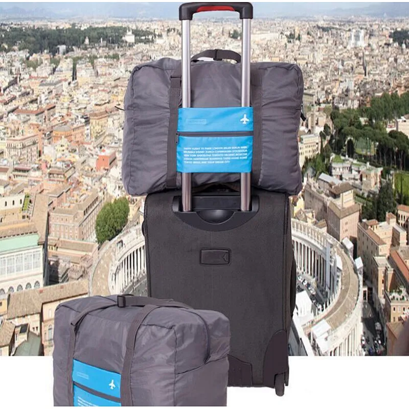 Travel storage aircraft  foldable storage waterproof travel bag shoulder  luggage
