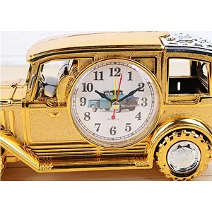 Classic Creative Classic Car Model Alarm Clock Retro Multifunction Pen Holder