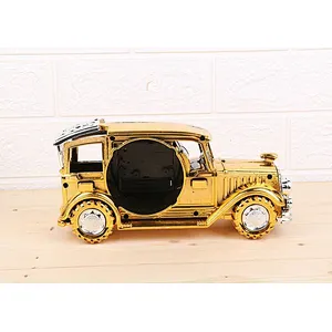 Classic Creative Classic Car Model Alarm Clock Retro Multifunction Pen Holder