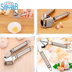 Professional High Quality Portable Easy Clean Kitchen Metal Manual Garlic Peeler Garlic Press Food Presser Machine