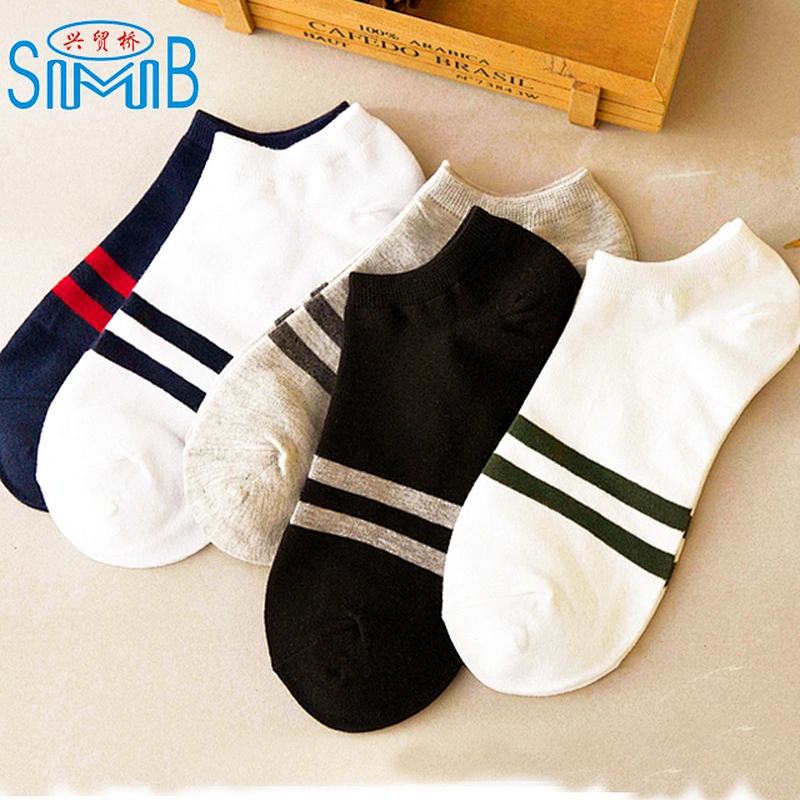 New men's pac short solid bright color gift men  boat socks
