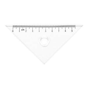 Acrylic 15cm Simple and Transparant Ruler 4 piece set