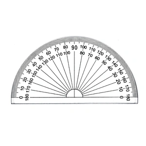 Acrylic 15cm Simple and Transparant Ruler 4 piece set