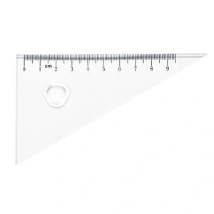 Acrylic 15cm Simple and Transparant Ruler 4 piece set