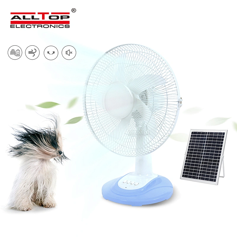 ALLTOP 16 Inch 24w solar panel home portable stand rechargeable energy solar powered fan solar fan