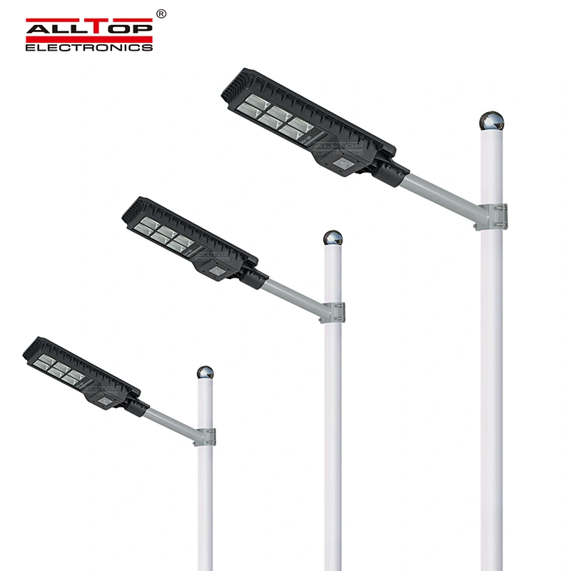 ALLTOP 200W 300W 450W 160LM Wireless Waterproof PIR Motion Sensor All In One Solar Street Lights
