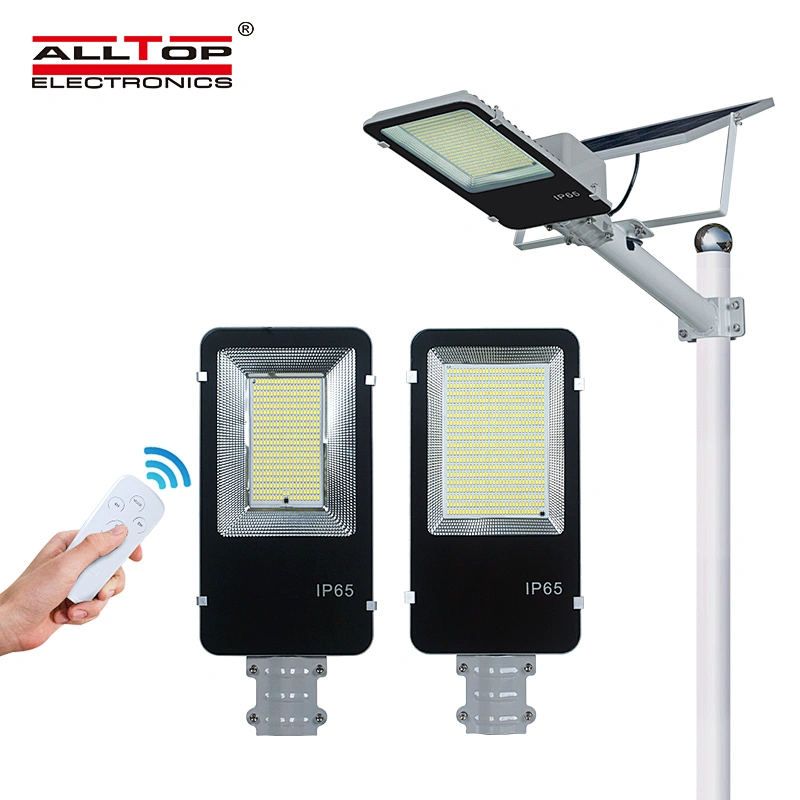 ALLTOP High lumen aluminum ip65 waterproof remote control 200w 300w outdoor solar led street light