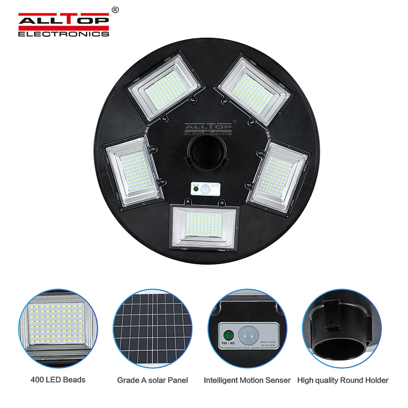 ALLTOP 300W 500W 160LM Wireless Waterproof Motion Sensor All In One Solar Garden Lights