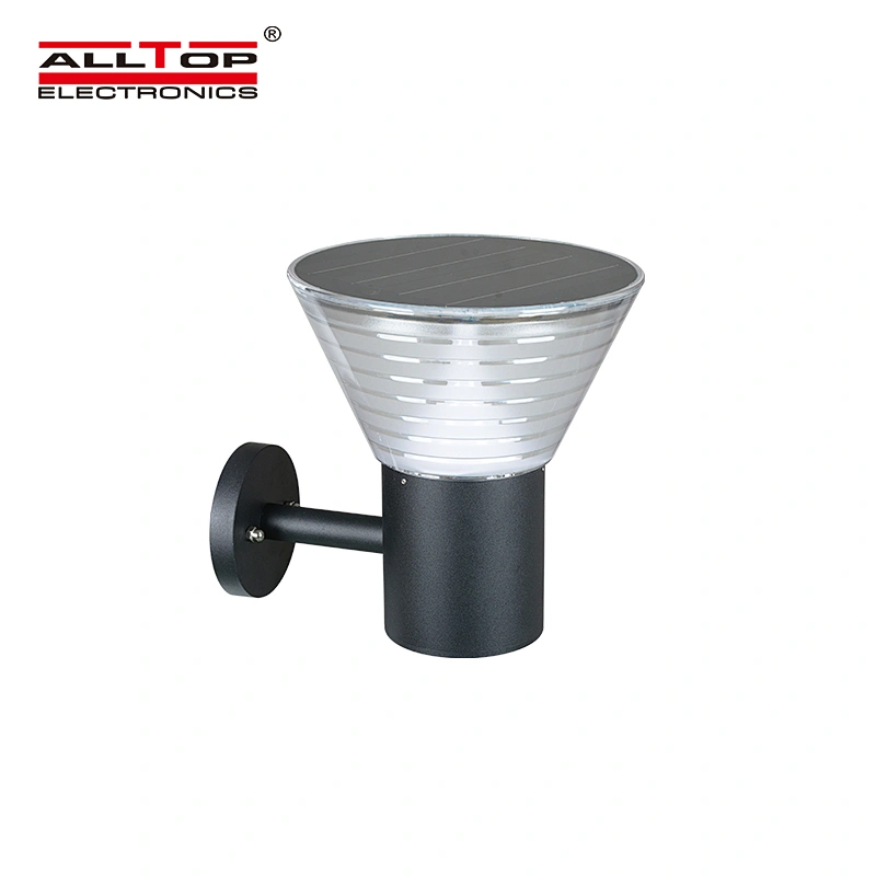 ALLTOP Waterproof ip65 outdoor dusk to dawn 5w all in one led solar garden light