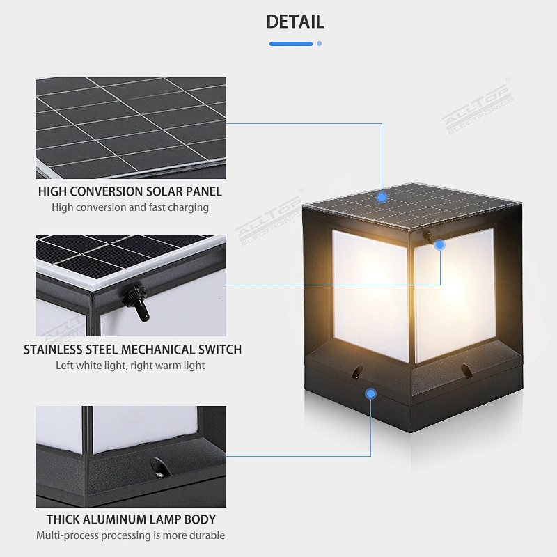 ALLTOP Wholesale manufacturer IP65 3w 5w 10w outdoor lawn solar led garden light