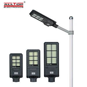 ALLTOP 200W 300W 450W 160LM Wireless Waterproof PIR Motion Sensor All In One Solar Street Lights