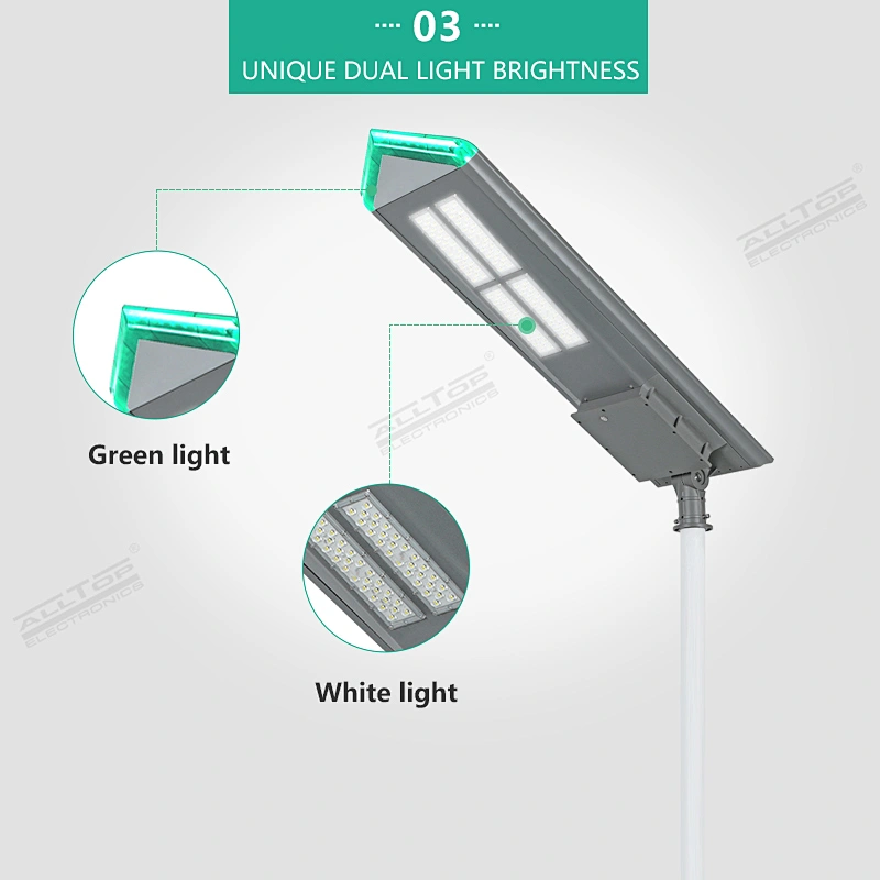 ALLTOP 2020 New design die-cast aluminum IP65 waterproof 180w outdoor all in one solar led street light