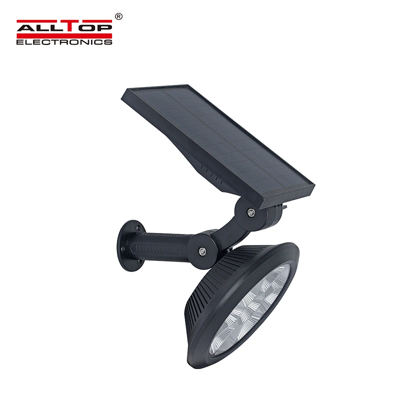 ALLTOP High Power 2200mAH Battery ABS Landscape Decoration Waterproof IP65 Bicolor Spike Solar LED Garden Light
