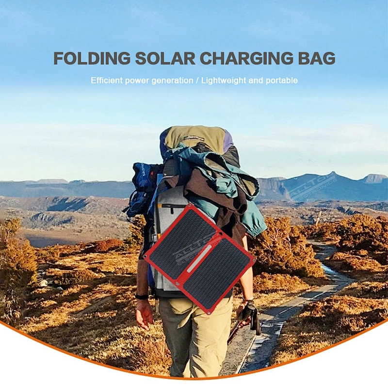 ALLTOP Best price 6v 28w portable outdoor camping mono half cell foldable solar panel