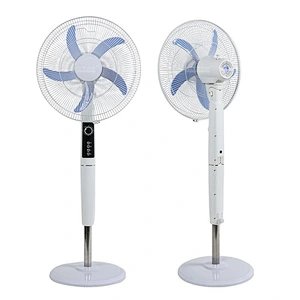 ALLTOP 18Inch Rechargeable Home Solar Power With Solar Panel AC/DC Solar Stand Fan