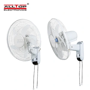 ALLTOP Low price cooling electric type high-speed home interior mute 16 Inch solar wall mounted fan