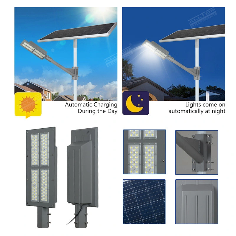 ALLTOP High lumen outdoor ip65 waterproof solar panel smd 90w led solar street light