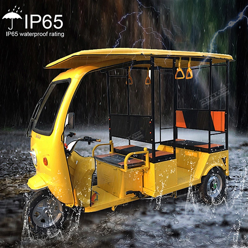 ALLTOP Factory Direct Iron Housing Sightseeing Car Solar Three Wheel Electric Touring Car Tour Solar Tricycle