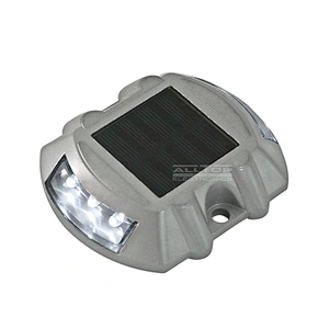 ALLTOP IP65 Waterproof Flashing Cat Eyes Motorway 800m Reflective Distance Aluminium PC Solar Traffic Road Stud Light