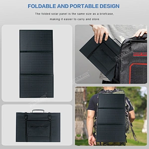 ALLTOP Sunpower Folding 60W Solar Cells Charger 5V 2.4A USB Output Devices Portable Solar Panel