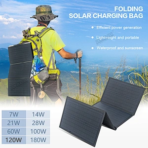 ALLTOP Sunpower Folding 60W Solar Cells Charger 5V 2.4A USB Output Devices Portable Solar Panel