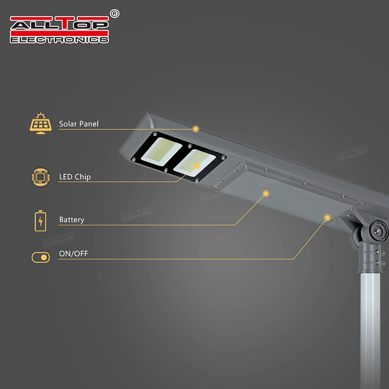 ALLTOP High Quality Motion Sensor Outdoor Waterproof 100w All In One Solar Led Street Light