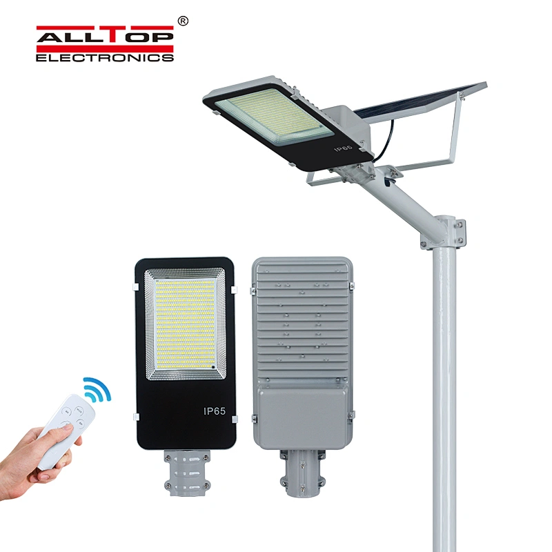 ALLTOP High lumen aluminum ip65 waterproof remote control 200w 300w outdoor solar led street light