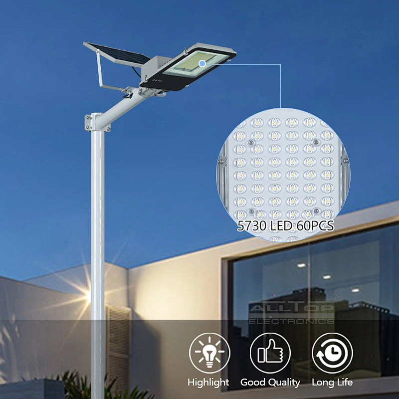 ALLTOP High lumen aluminum ip65 waterproof remote control 200w 300w outdoor solar led street light
