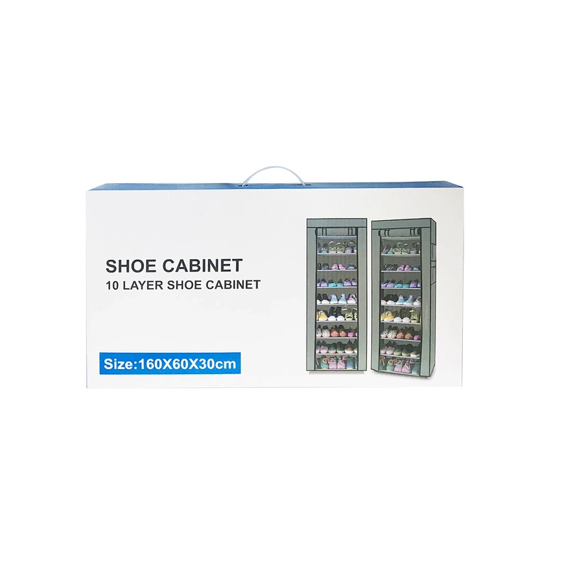 10 TIE SHOE CABINET