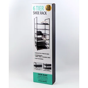 6 TIER SHOE RACK