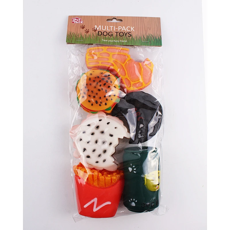 MUTI-PACK DOG TOY WITH SQUEAKING