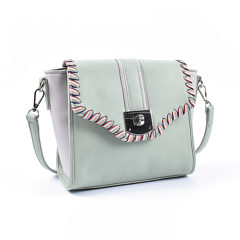 Clamshell Leather Crossbody Bag