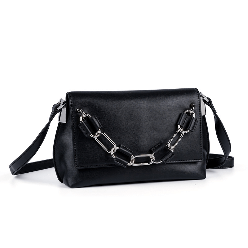 Ladies Cross Body Bag With Metal Chain