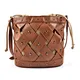 Leather Drawstring Bucket bag