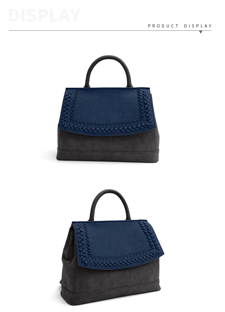 fashion laptop briefcase bag with woven decoration suppliers