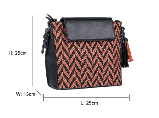Ladies Fabric Bags Crossbody Bag With Tassels suppliers