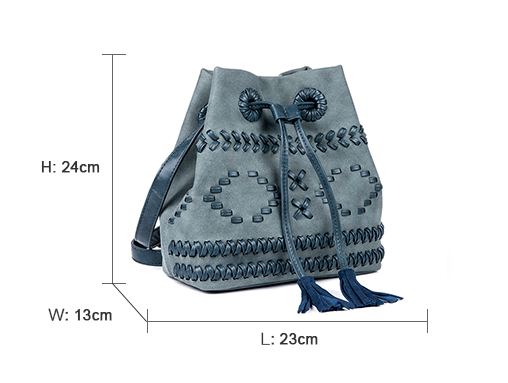 leather crossbody bucket bag suppliers