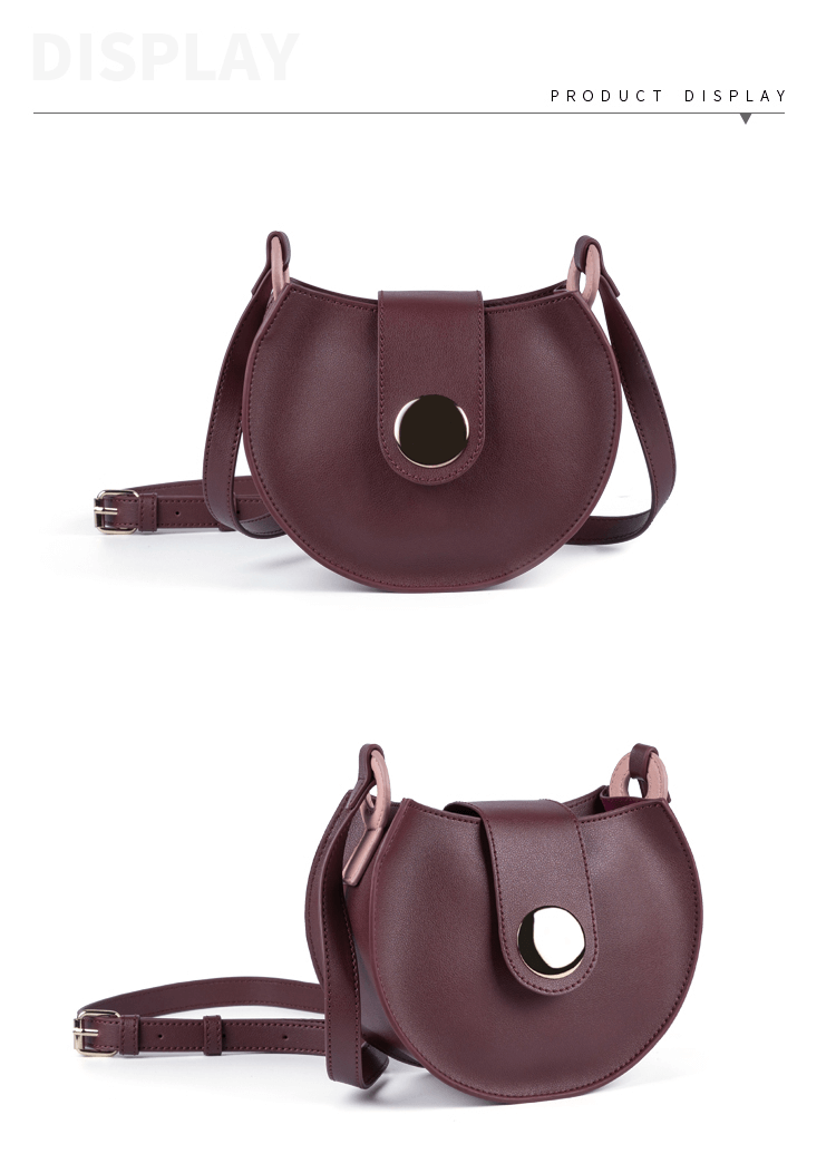 Burgundy Crossbody Saddle Bag suppliers
