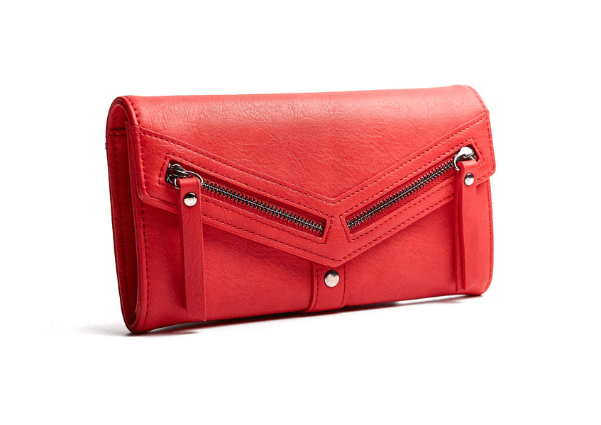Ladies Pockets Dark Red Wallet suppliers