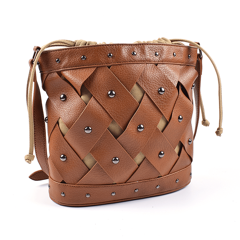 Leather Drawstring Bucket bag suppliers