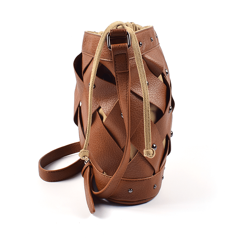 Leather Drawstring Bucket bag suppliers