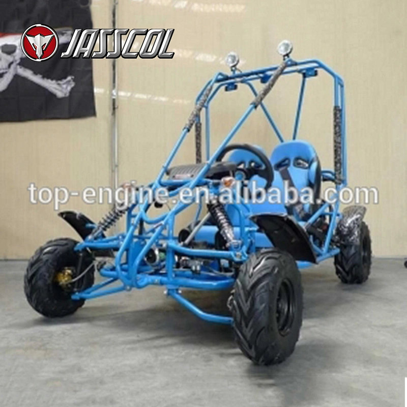 China wholesale cool boy 2 seat electric start 110CC mini cheap gas go karts for kids