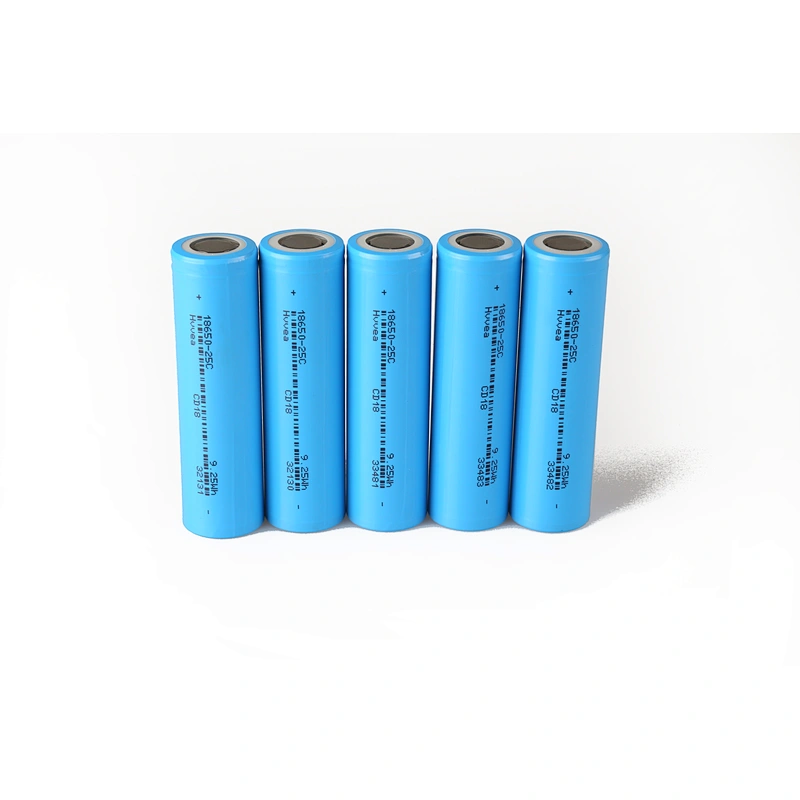 Rechargeable Cylindrical Lithium Battery Cells 4.2V Discharge ICR18650 25C 2500mAh Li-ion Cell