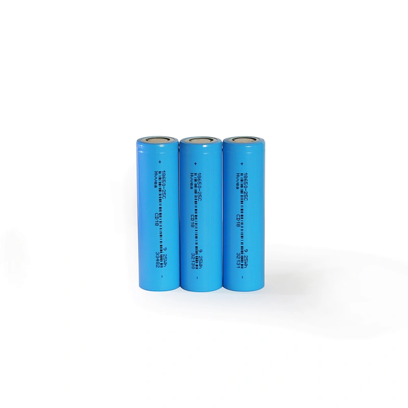 Rechargeable Cylindrical Lithium Battery Cells 4.2V Discharge ICR18650 25C 2500mAh Li-ion Cell