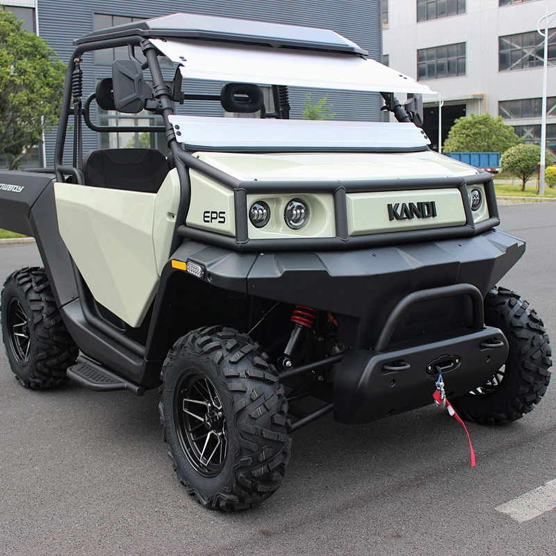 Electric UTV 20kw 72V double motor 4wd utility lithium battery  powered farm UTV for adult