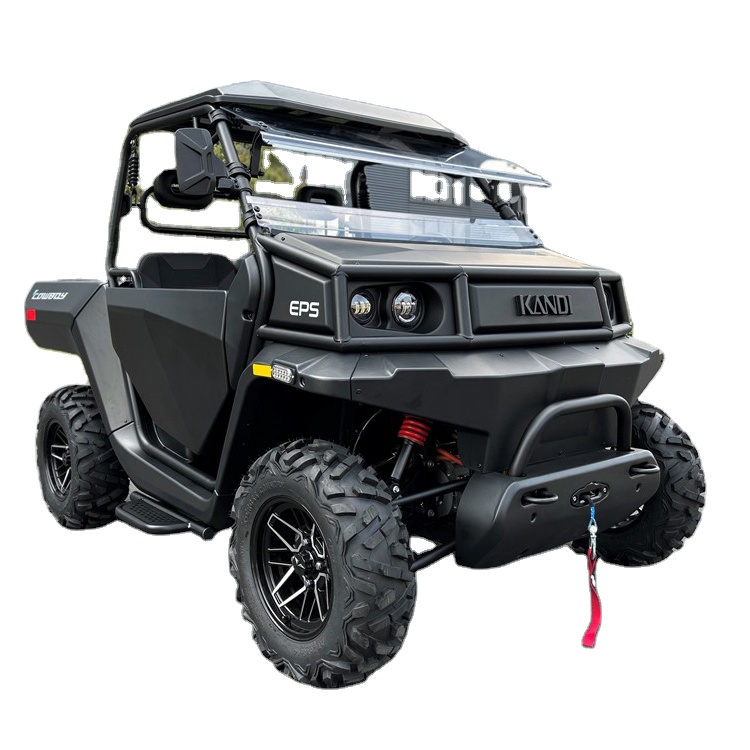 Electric UTV 20kw 72V double motor 4wd utility lithium battery  powered farm UTV for adult