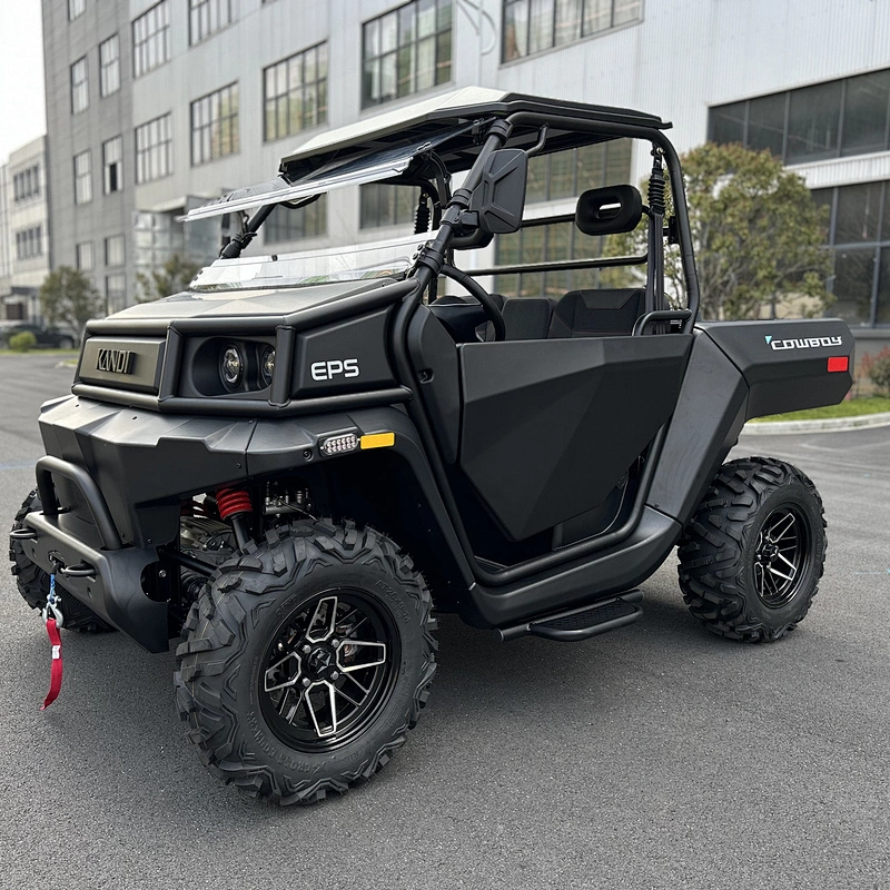 Electric UTV 20kw 72V double motor 4wd utility lithium battery  powered farm UTV for adult