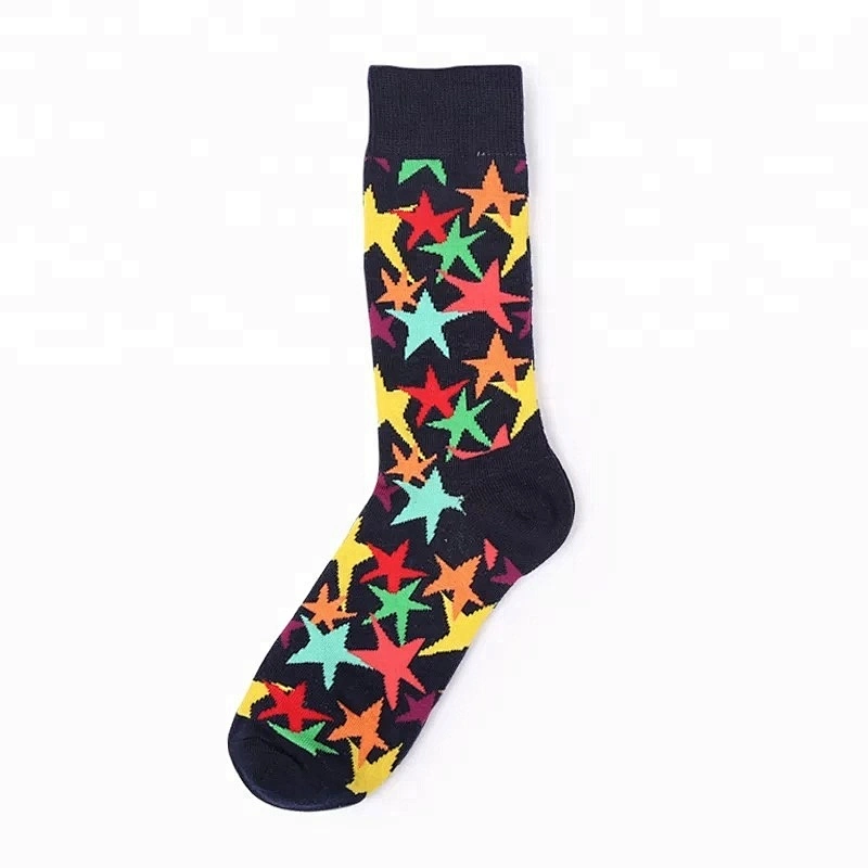 Wholesale custom colorful fashion men socks